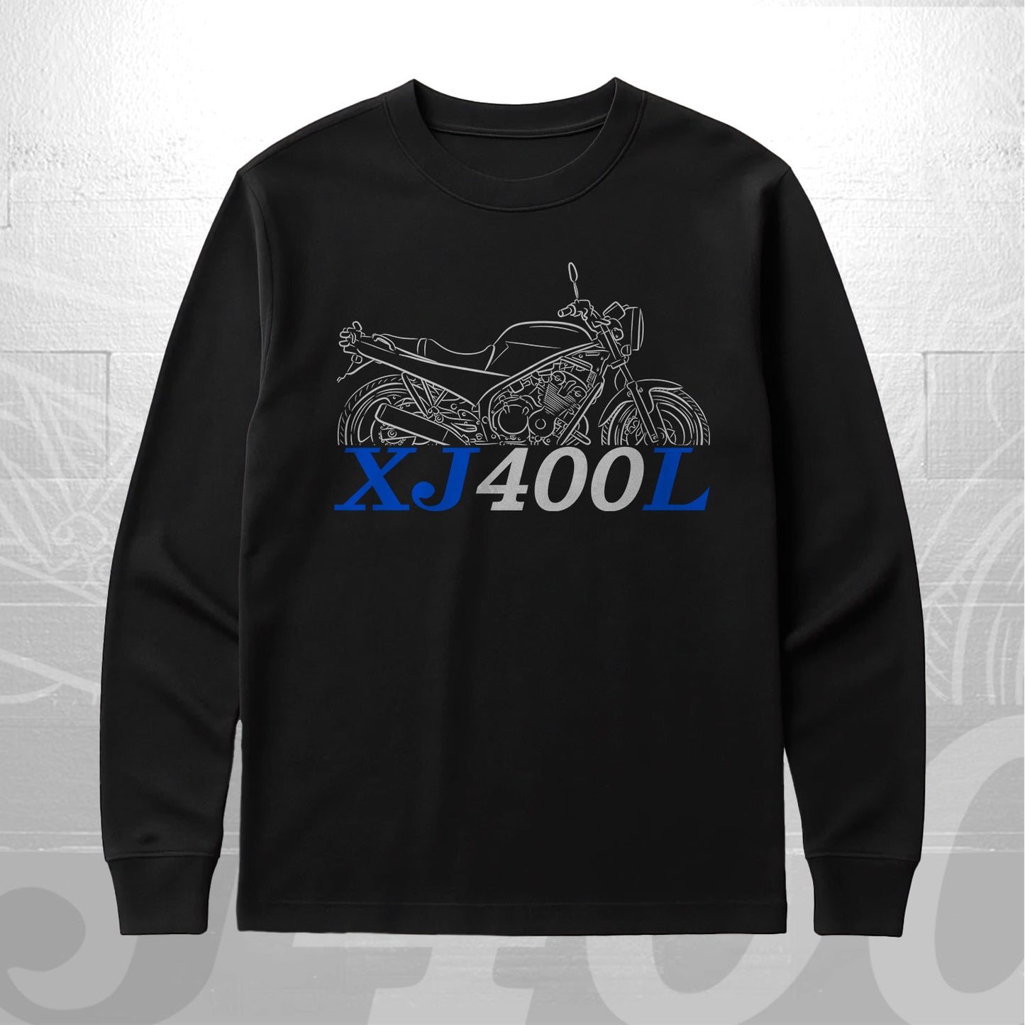 Yamaha XJ400L 1993 Inspired Long Sleeve T-Shirt - Long-Sleeve Motorcycle Tee Shirt for Riders