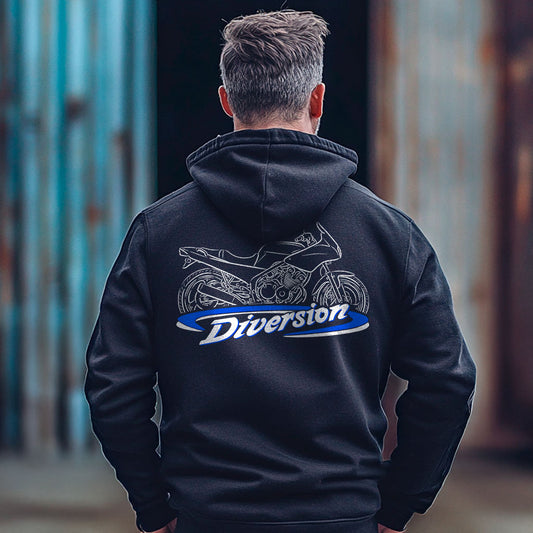 Yamaha XJ400S Diversion 1992 Inspired Hoodie - Motorcycle Sweatshirt for Riders