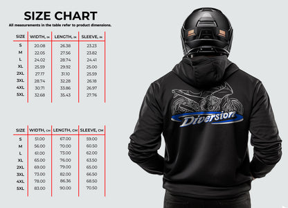 Yamaha XJ400S Diversion 1992 Inspired Hoodie - Motorcycle Sweatshirt for Riders