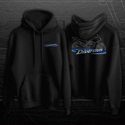 Yamaha XJ400S Diversion 1992 Inspired Hoodie - Motorcycle Sweatshirt for Riders