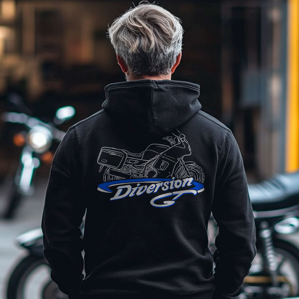 Yamaha XJ900GT Diversion 1995 - 2002 Inspired Zip Hoodie - Zip Up Motorcycle Sweatshirt for Riders