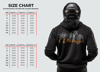 Yamaha XV400 Virago 1987 - 1994 Inspired Hoodie - Motorcycle Sweatshirt for Riders