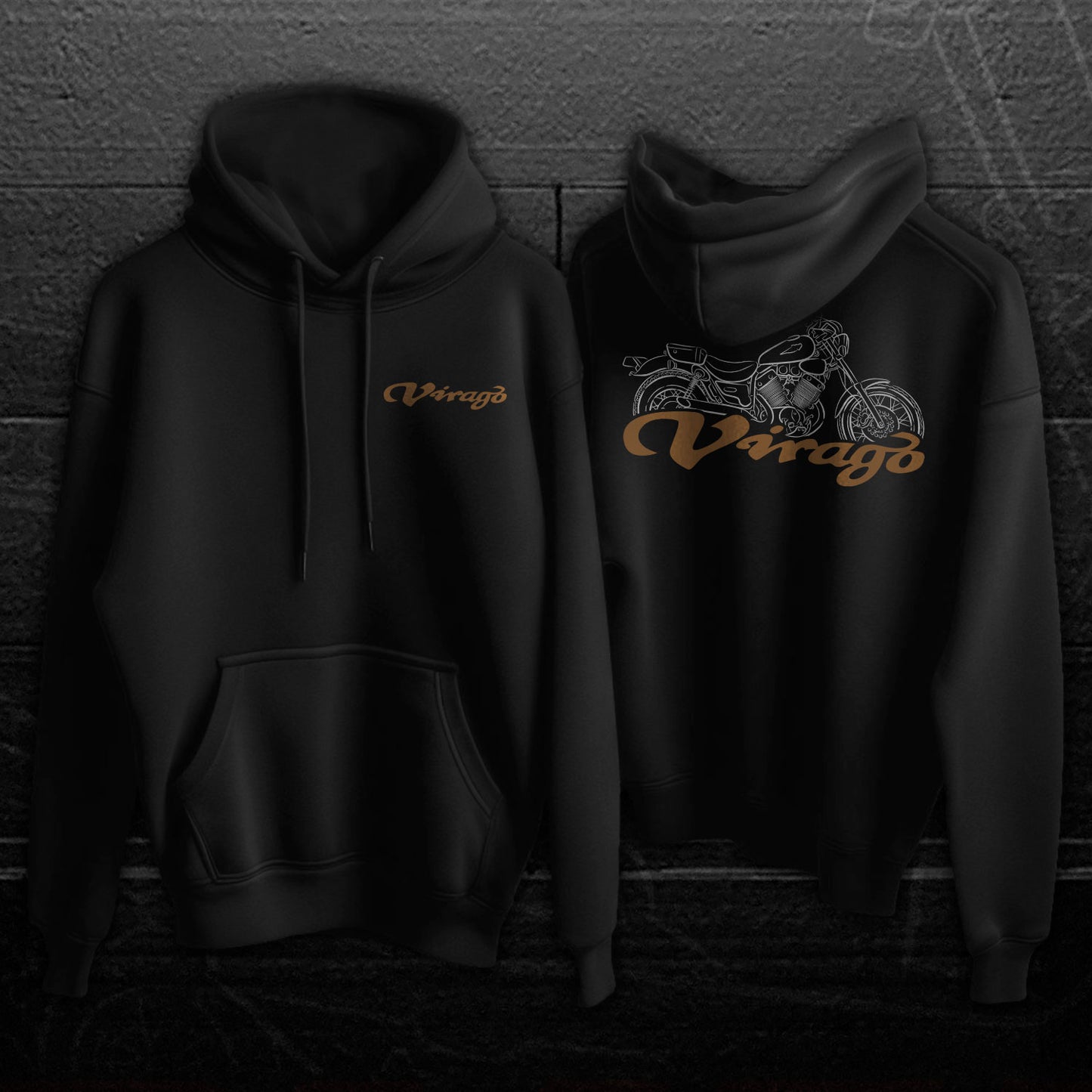 Yamaha XV535 Virago 1987 - 2003 Inspired Hoodie - Motorcycle Sweatshirt for Riders