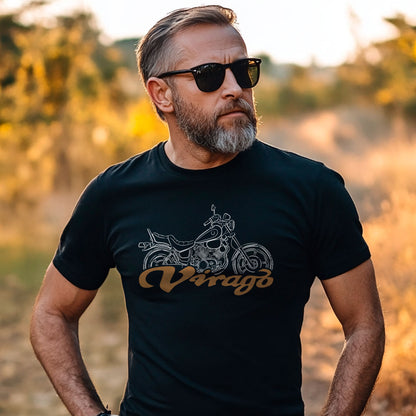 Yamaha XV700 Virago 1984 - 1987 Inspired T-Shirt - Motorcycle Tee Shirt for Riders