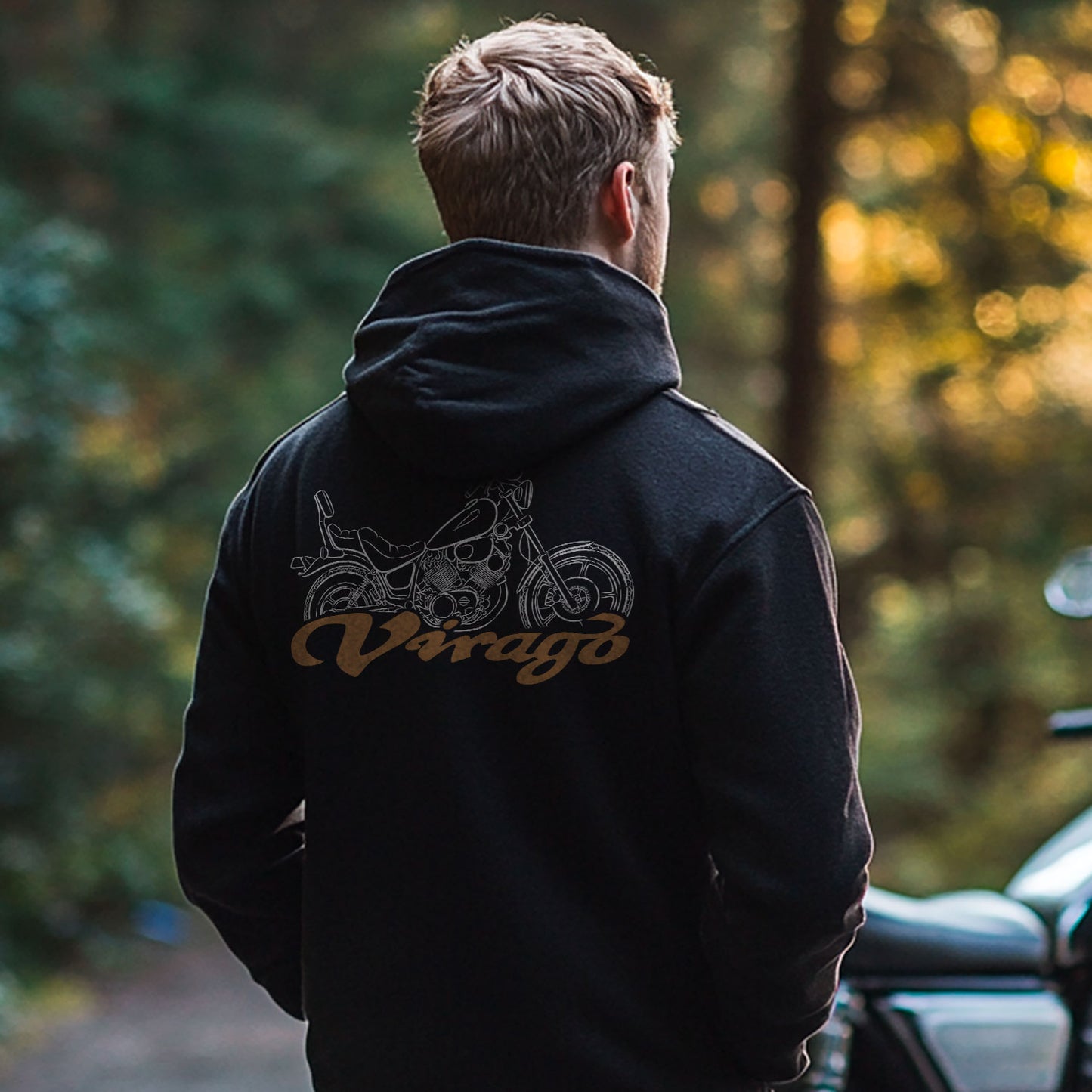 Yamaha XV1000 Virago 1984 - 1985 Inspired Hoodie - Motorcycle Sweatshirt for Riders