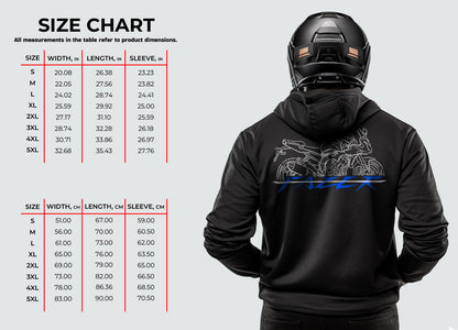 Yamaha FZ1 Fazer Inspired Hoodie - Motorcycle Sweatshirt for Riders