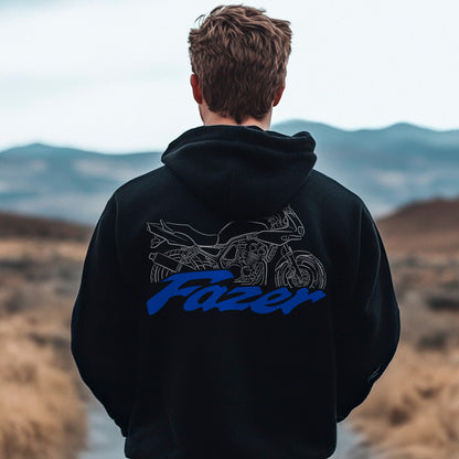 Yamaha FZS 600 Fazer Inspired Hoodie - Motorcycle Sweatshirt for Riders