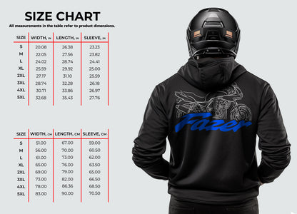 Yamaha FZS 600 Fazer Inspired Hoodie - Motorcycle Sweatshirt for Riders