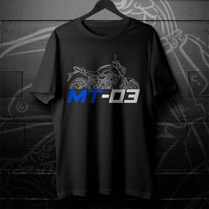 Yamaha MT-03 Inspired T-Shirt - Motorcycle Tee Shirt for Riders