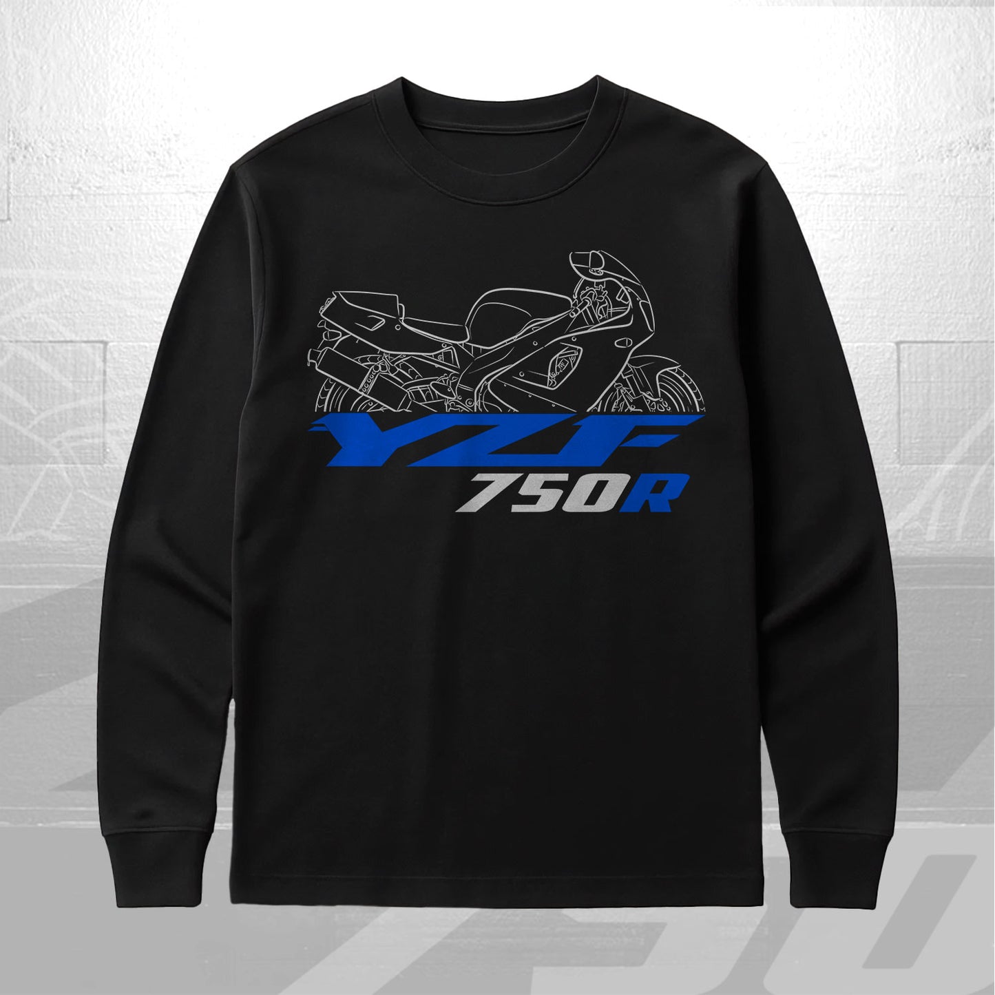 Yamaha YZF 750R 1993 - 1998 Inspired Long Sleeve T-Shirt - Long-Sleeve Motorcycle Tee Shirt for Riders