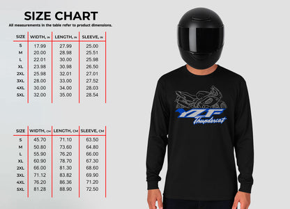 Yamaha YZF600R Thundercat 1996 - 2007 Inspired Long Sleeve T-Shirt - Long-Sleeve Motorcycle Tee Shirt for Riders