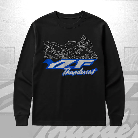 Yamaha YZF600R Thundercat 1996 - 2007 Inspired Long Sleeve T-Shirt - Long-Sleeve Motorcycle Tee Shirt for Riders