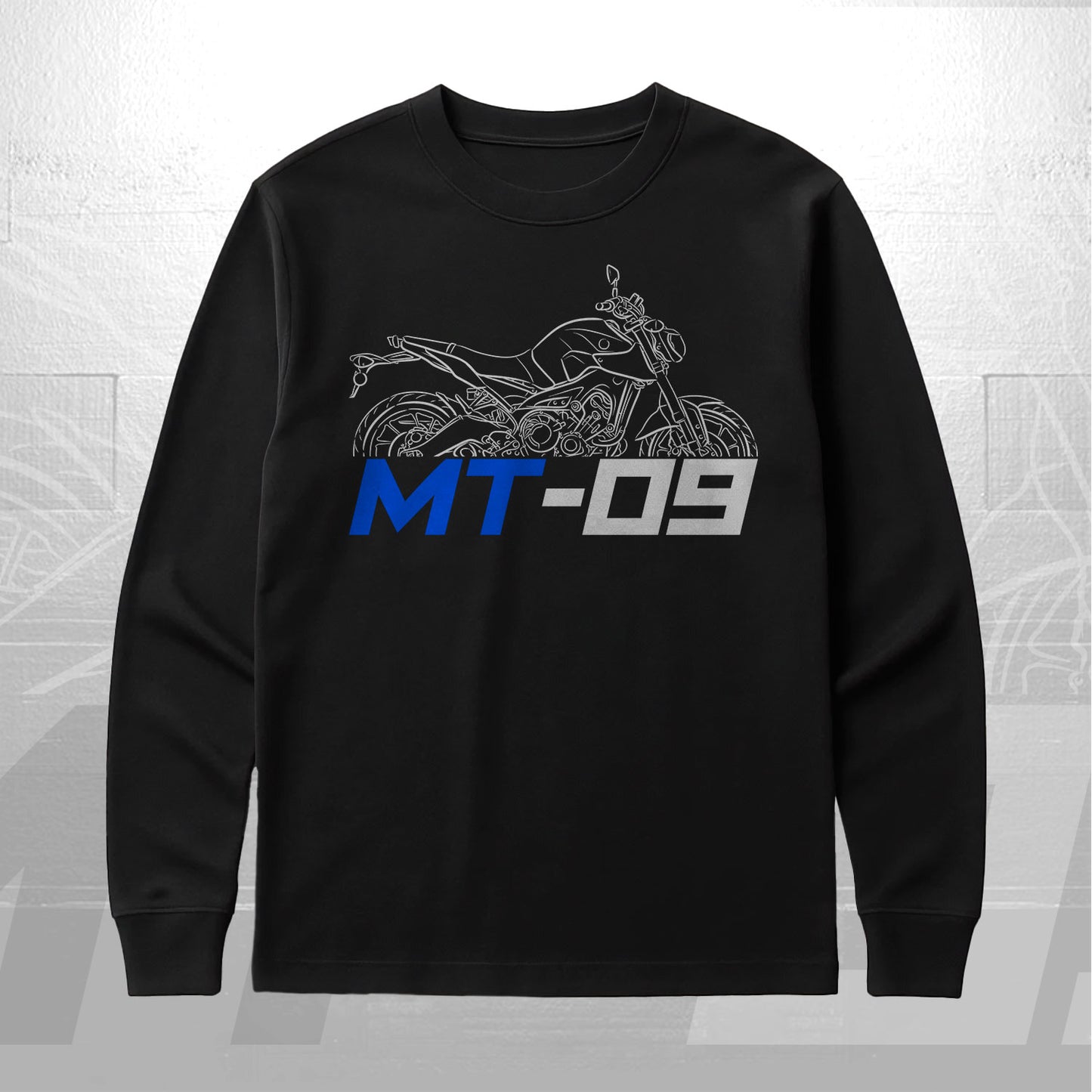 Yamaha MT-09 Inspired Long Sleeve T-Shirt - Long-Sleeve Motorcycle Tee Shirt for Riders