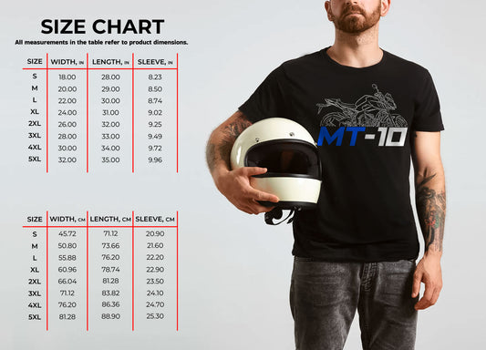 Yamaha MT-10 Inspired T-Shirt - Motorcycle Tee Shirt for Riders