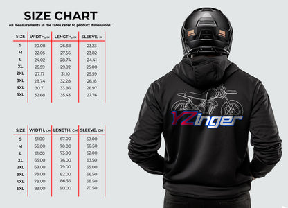 Yamaha YZinger 50 Inspired Hoodie - Motorcycle Sweatshirt for Riders