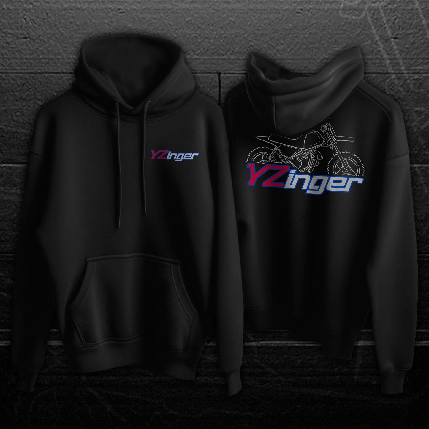 Yamaha YZinger 50 Inspired Hoodie - Motorcycle Sweatshirt for Riders