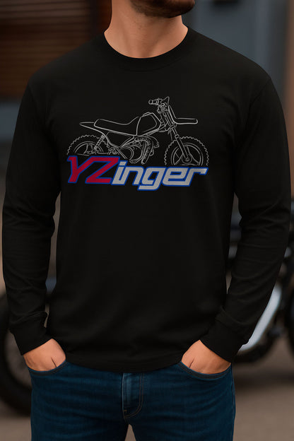 Yamaha YZinger 50 Inspired Long Sleeve T-Shirt - Long-Sleeve Motorcycle Tee Shirt for Riders