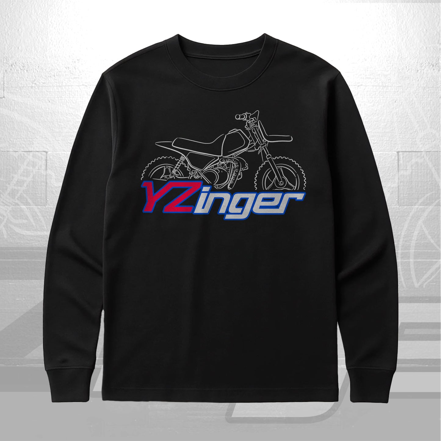 Yamaha YZinger 50 Inspired Long Sleeve T-Shirt - Long-Sleeve Motorcycle Tee Shirt for Riders