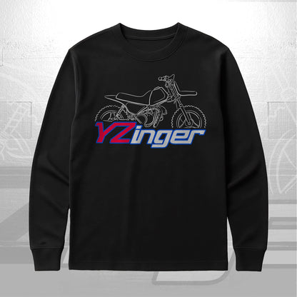 Yamaha YZinger 50 Inspired Long Sleeve T-Shirt - Long-Sleeve Motorcycle Tee Shirt for Riders
