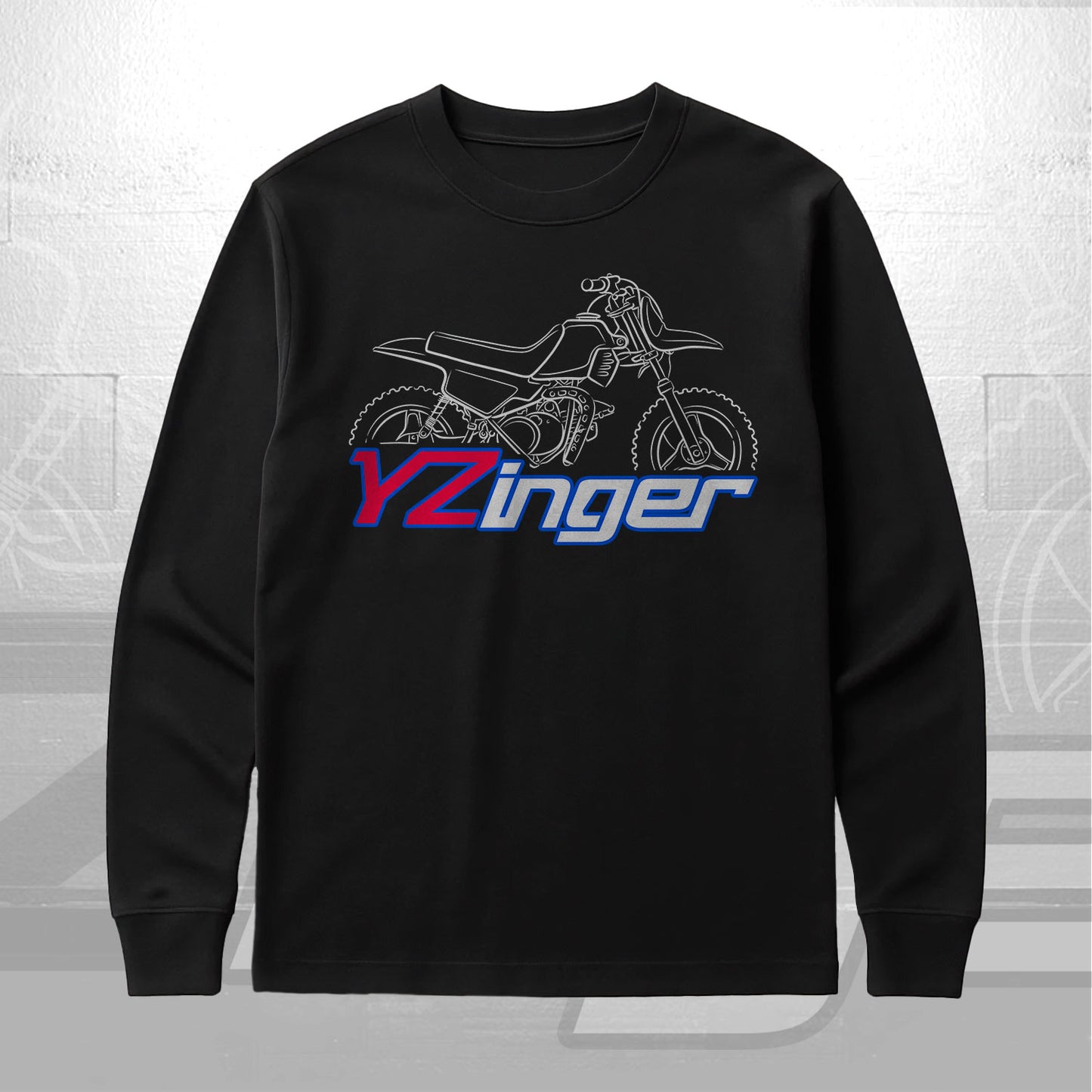 Yamaha YZinger 50 Inspired Long Sleeve T-Shirt - Long-Sleeve Motorcycle Tee Shirt for Riders