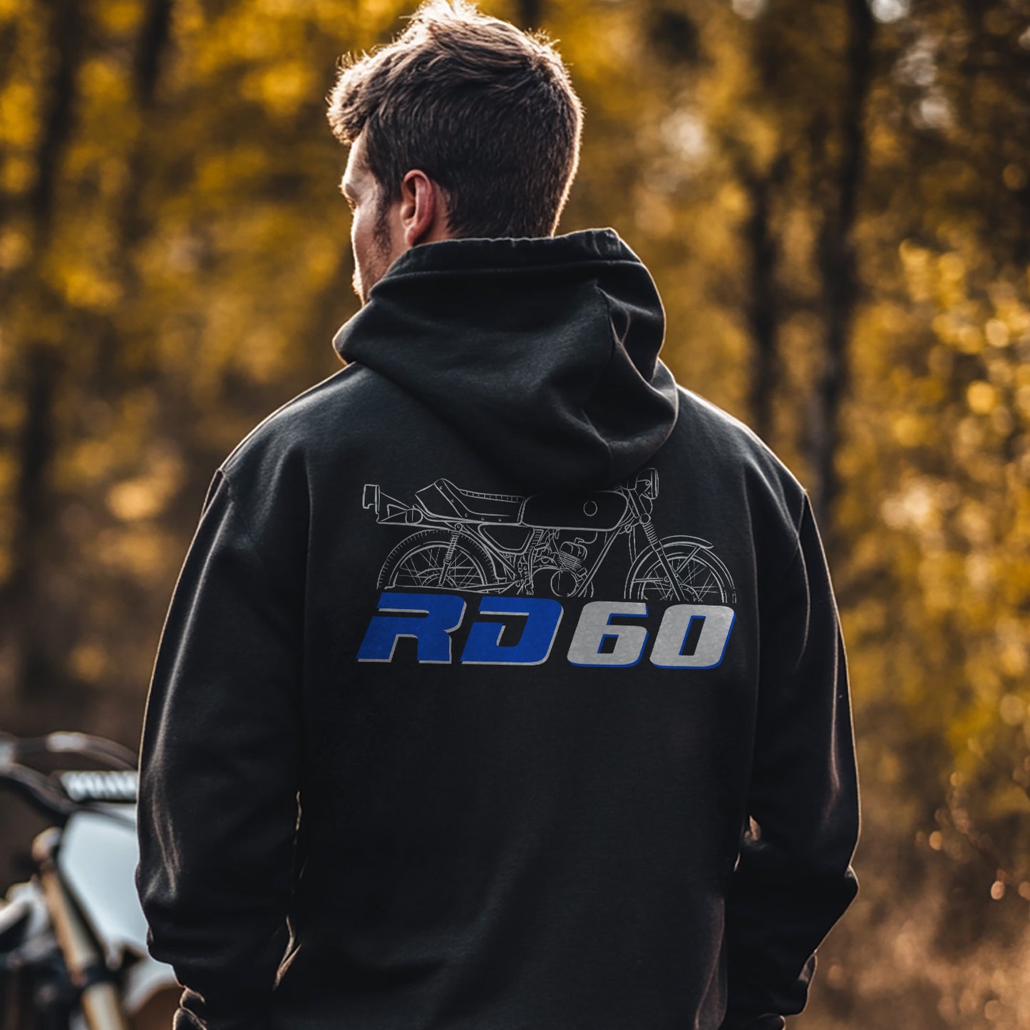 Yamaha RD60 1973 -1975 Inspired Hoodie - Motorcycle Sweatshirt for Riders