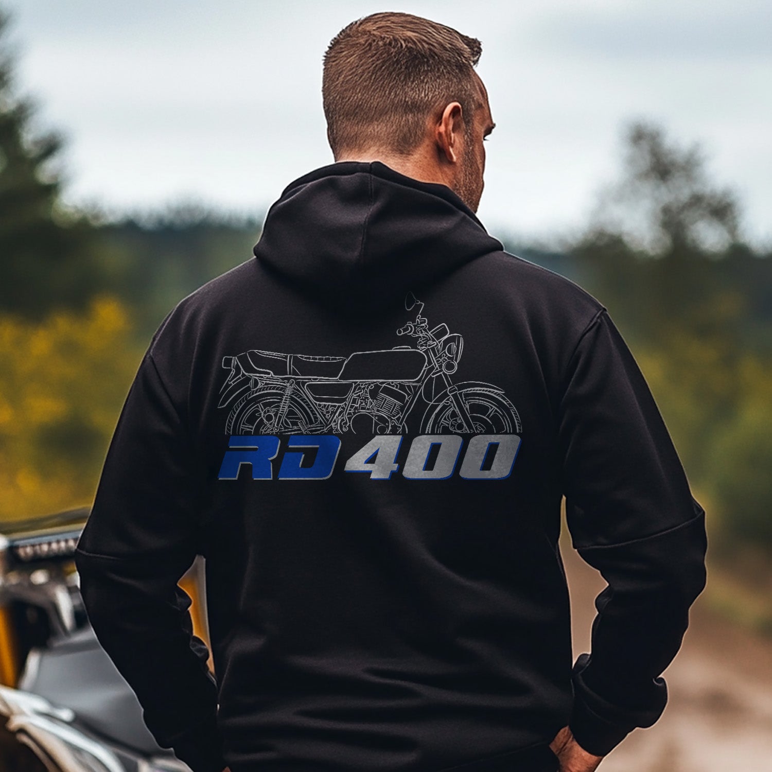 Yamaha RD400 1976 - 1979 Inspired Hoodie - Motorcycle Sweatshirt for Riders