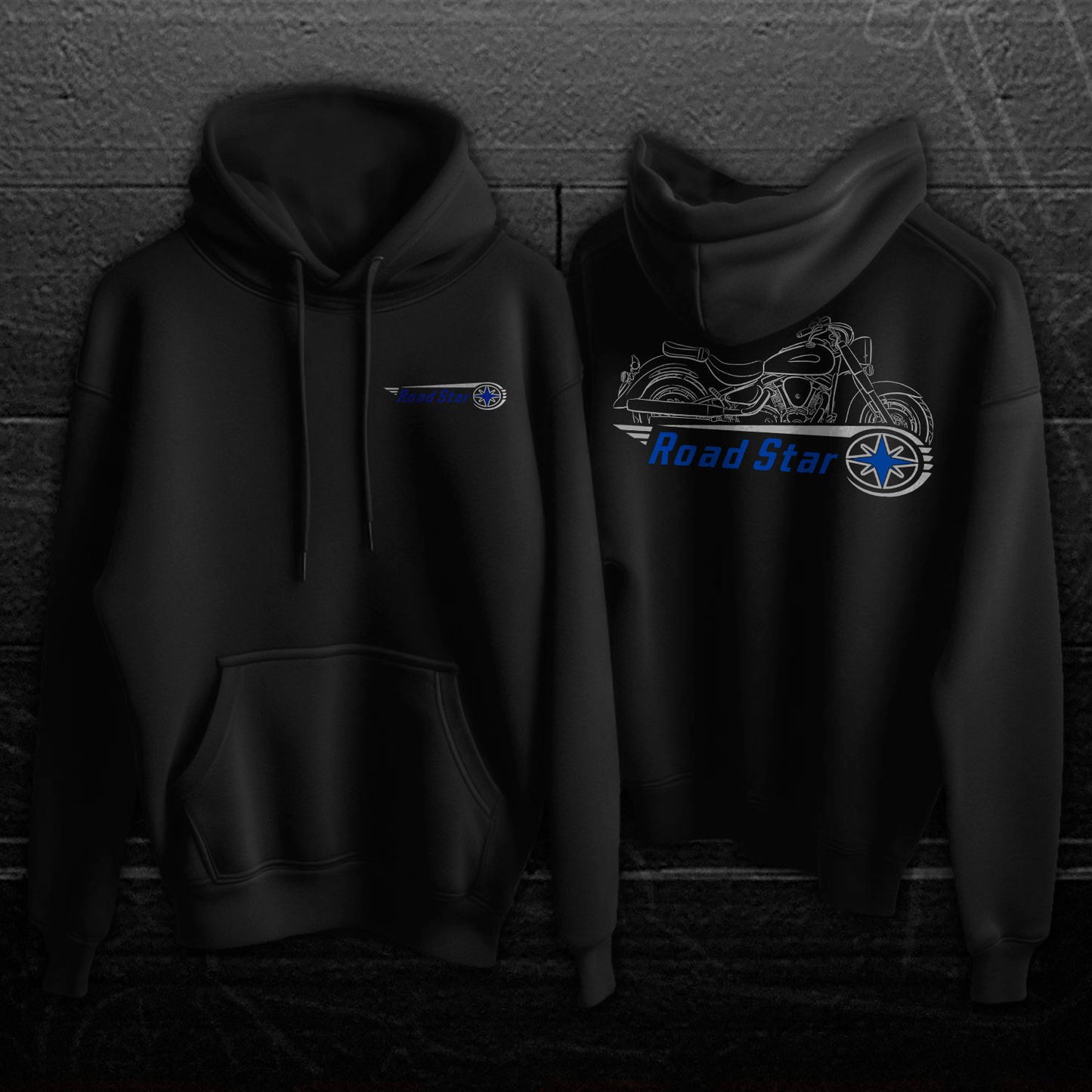 Yamaha Road Star XV1700A - XV1700AW Inspired Hoodie - Motorcycle Sweatshirt for Riders