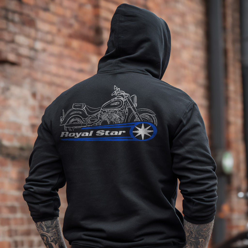 Yamaha Royal Star XVZ1300 Inspired Hoodie - Motorcycle Sweatshirt for Riders