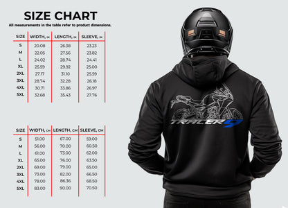 Yamaha Tracer 9 Inspired Hoodie - Motorcycle Sweatshirt for Riders