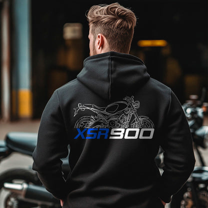 Yamaha XSR 900 Inspired Zip Hoodie - Zip Up Motorcycle Sweatshirt for Riders