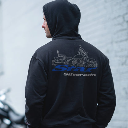 Yamaha V-Star 650 Silverado Inspired Hoodie - Motorcycle Sweatshirt for Riders