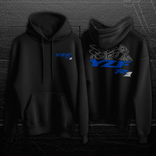 Yamaha YZF-R1 1998 - 2001 Inspired Hoodie - Motorcycle Sweatshirt for Riders