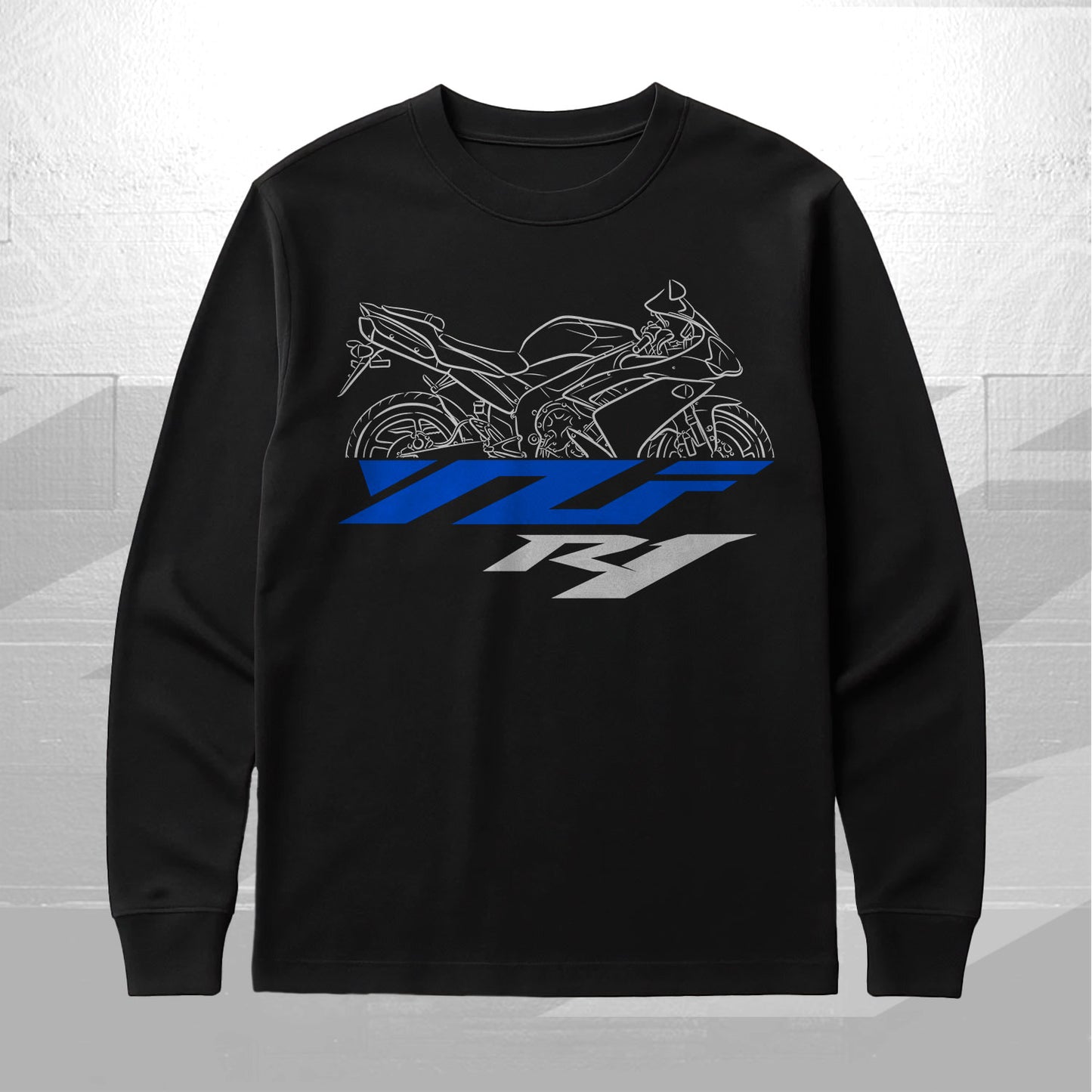 Yamaha YZF-R1 2007-2008 Inspired Long Sleeve T-Shirt - Long-Sleeve Motorcycle Tee Shirt for Riders