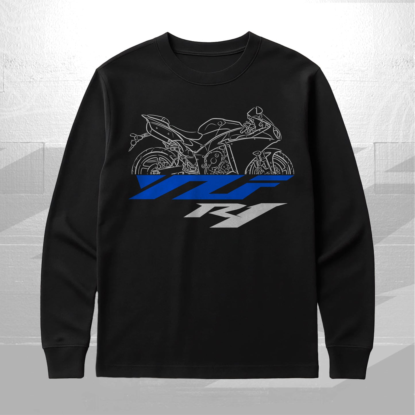 Yamaha YZF-R1 2009 - 2011 Inspired Long Sleeve T-Shirt - Long-Sleeve Motorcycle Tee Shirt for Riders