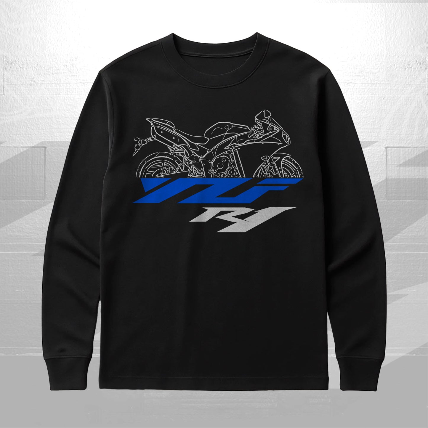 Yamaha YZF-R1 2012 - 2014 Inspired Long Sleeve T-Shirt - Long-Sleeve Motorcycle Tee Shirt for Riders