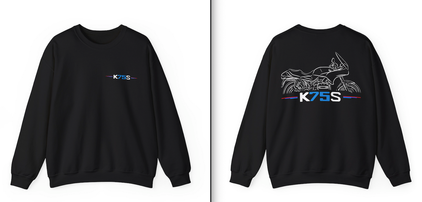 BMW K75S Hoodie - Motorcycle Sweatshirt for Motorrad Riders